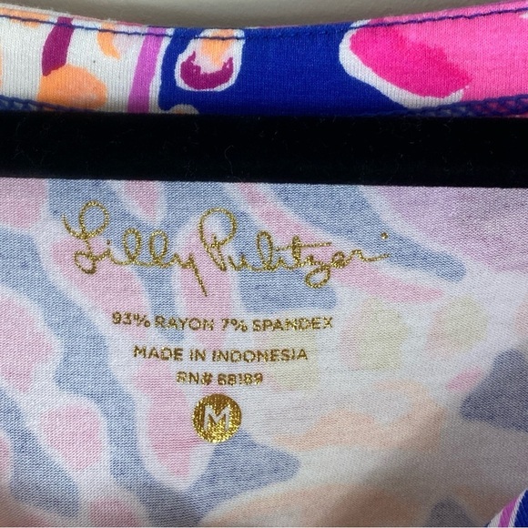 Lilly Pulitzer Sophie Catch Release Bright Colorful Crab Lobster Mini Dress Sz M - Picture 5 of 11